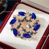 New Alloy Brooch High-end Niche Women's Peony High-end Pin Coat Suit High-end Versatile Brooch