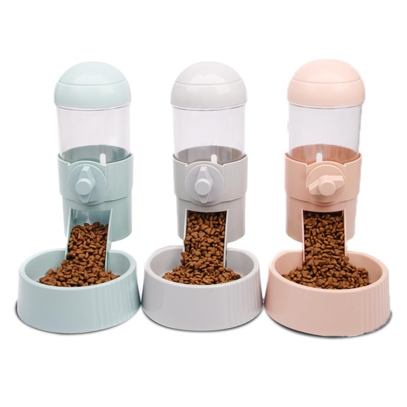 Pet Dog Cats Automatic Feeders Drinking Bowls Container Cage Durable To Use Gift Large Capacity And Large Water Sink