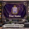 Anderlecht FC logo Personalized Tapestry Support Custom Name, Wall Art Home Decoration