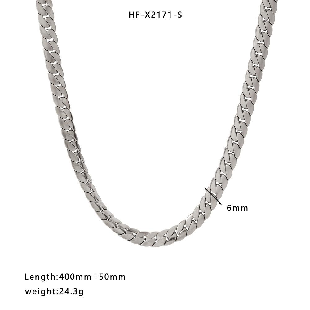 Ожерелье из толстой кубической цепи из нержавеющей стали для женщин, золотого и серебристого цвета, цепочка-звенья, мужской чокер