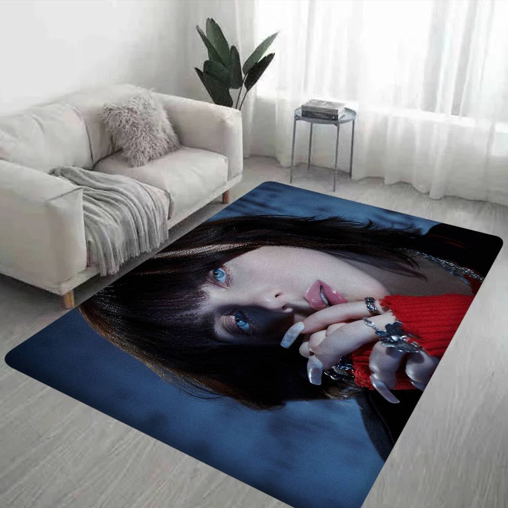 B-Billie E-Eilish Kitchen Mat Kids Room Bedroom Decoration Balcony Anti-Slip Doormat Living Room Alfombra