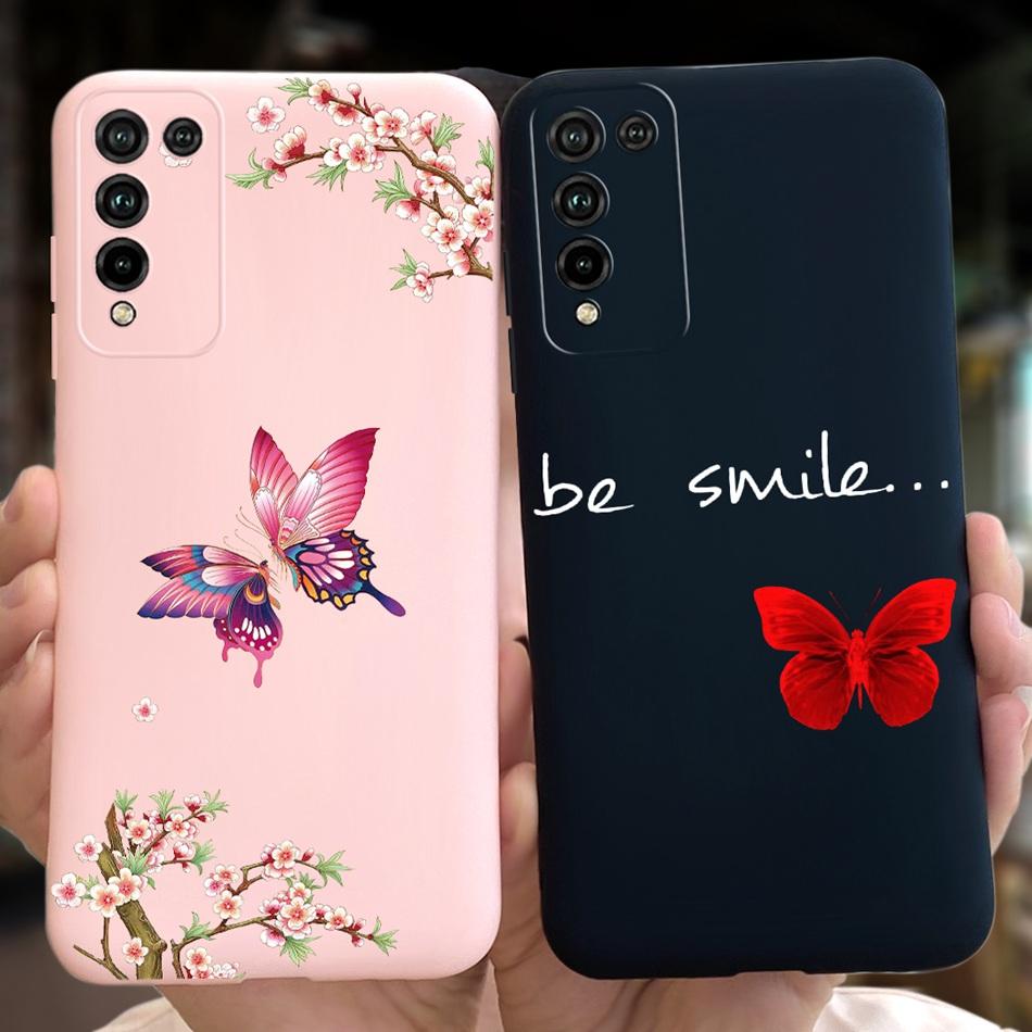 For Honor 10X Lite Phone Case Honor 10Xlite DNN-LX9 Fashion Moon Design Soft Silicon Shockproof Protective Cover Bumper