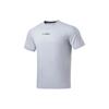 Li Ning Cool Tea T Casual Sports Letter Quick-Drying Comfortable Breathable Short Sleeve T-Shirt Men Tops Coin-Gray Flower-Gray ATSU725-3