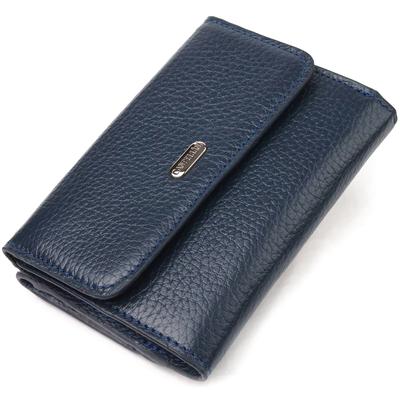 Practical Women's Wallet Made of Genuine Leather Flotar CANPELLINI Wallet 21593 Blue