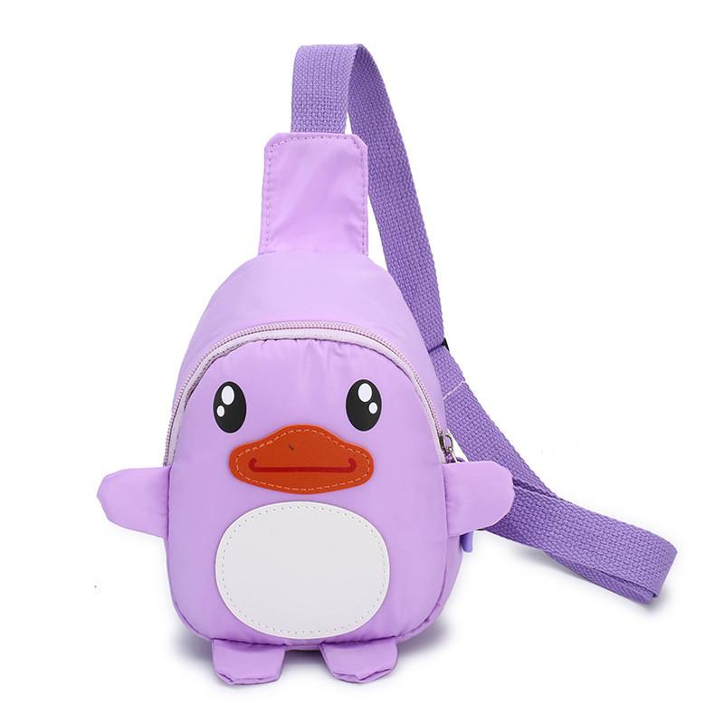 Cute Cartoon Duck Chest Bag For Children Versatile Mini Outdoor Travel Backpack