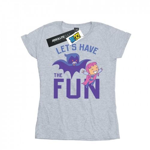 

DC Comics Womens/Ladies Teen Titans Go Let´s Have The Fun Cotton T-Shirt XXL білий