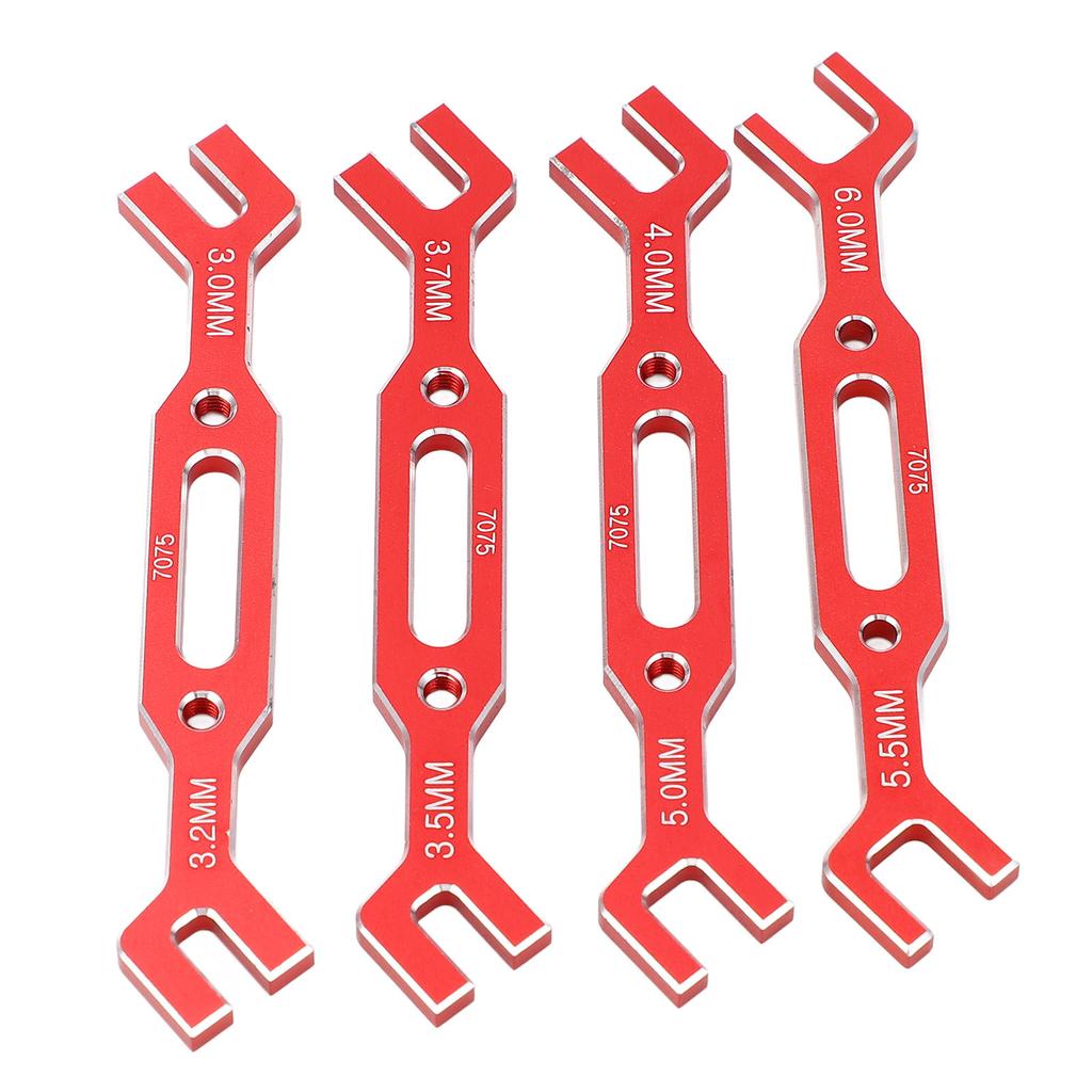 4PCS Set RC Ball Tie Rod Adjustment Wrench Aluminium Alloy 1 10 1 16 3.0mm‑6.0mm Model RC Car Repair Tool