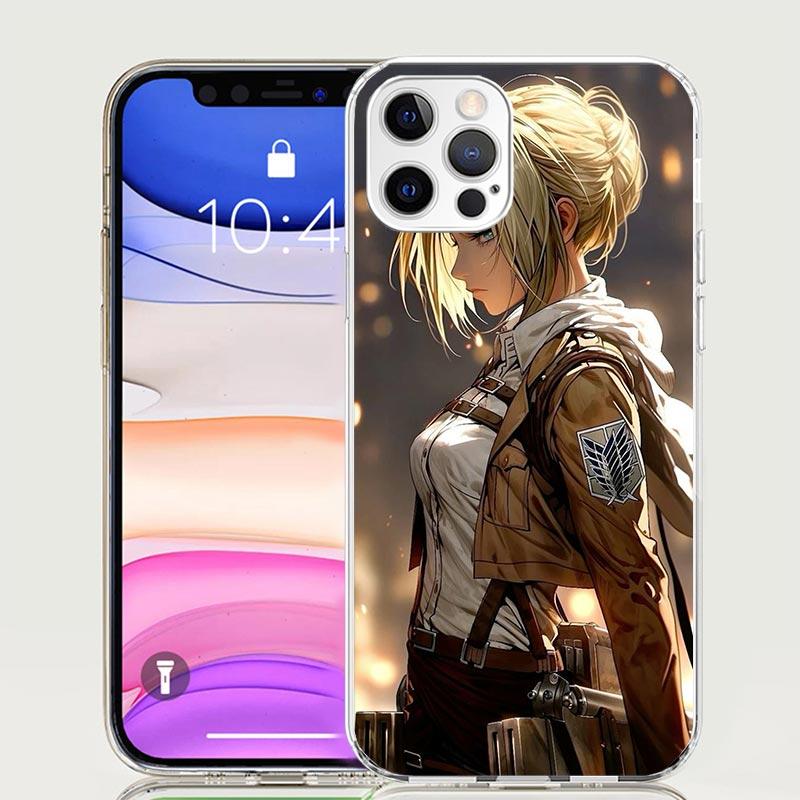 A-Attack On T-Titan Annie Mikasa Phone Case For iPhone 17 Air 16 15 Plus 11 14 Pro Max 13 Mini 12 7 8 + SE Pattern Art Customize