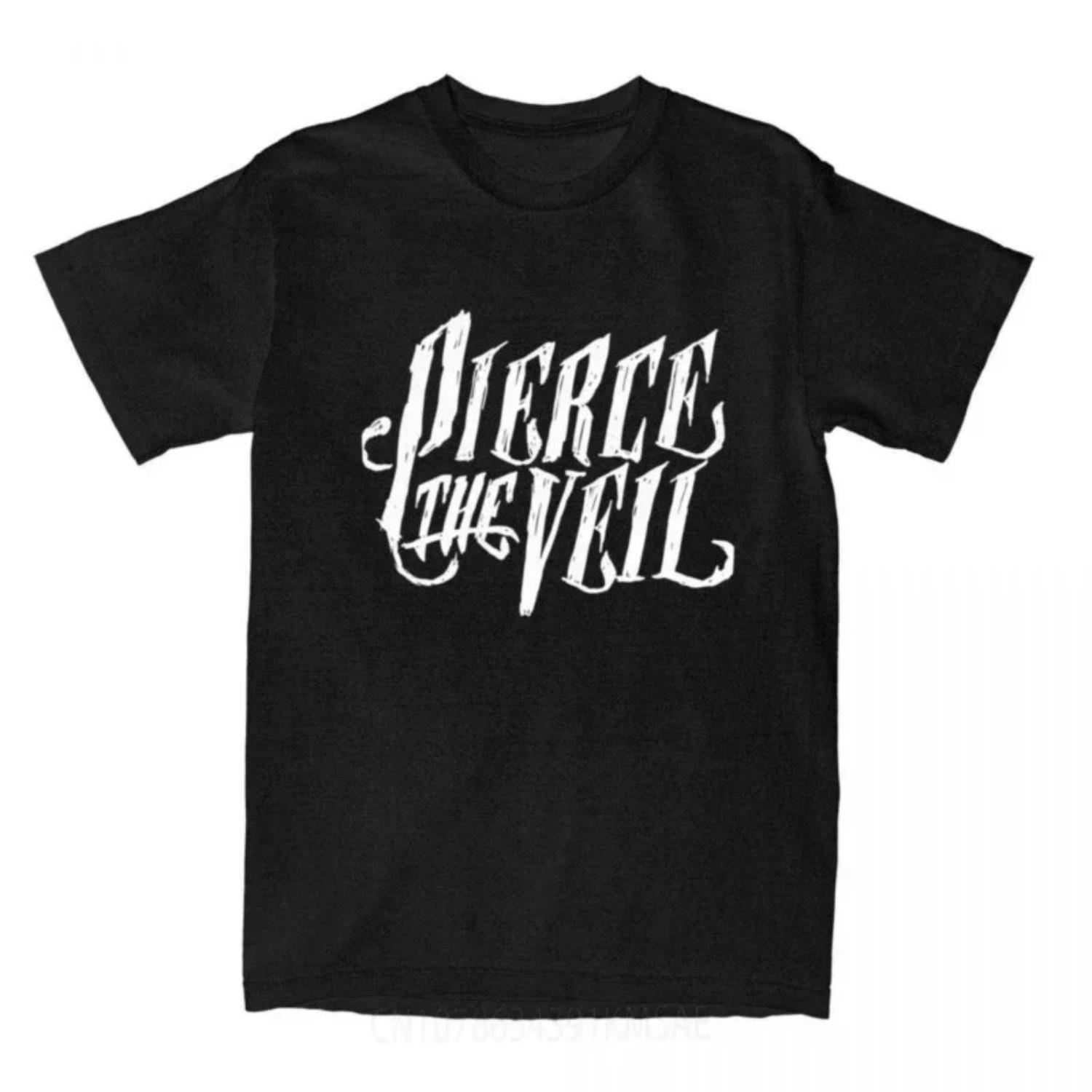 

Women PIERCE THE VEIL Band Rock Music T Shirt Accessories Fashion WomesT Shirt Tops Adult S чёрный