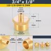 1/8" 1/4" 3/8" 1/2" 3/4" 1" BSP Messing Außengewinde zu Außengewinde Sechskant-Nippel Gleichmäßig Gerade Reduzierend Messing-Verbinder für Wasser Öl Gas