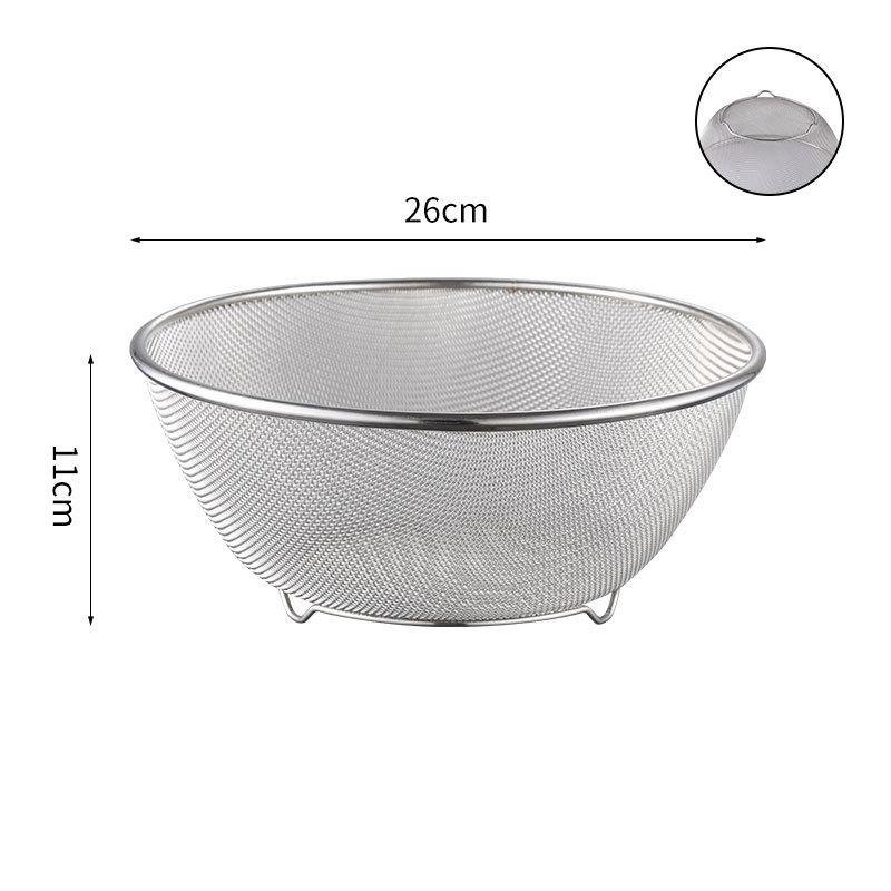 

Фильтры из нержавеющей стали 304 Многоразовые кухонные продукты Овощной салат Сетчатый фильтр для риса Дуршлаги Гаджеты