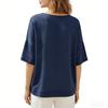 Dam Bomull Linne Blommig Tryck T-shirts Casual Lös Kortärmad Blus Topp