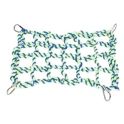 Kleine Haustier-Hängematte, gewebtes Seil-Mesh-Kletternetz für Papageien, Eichhörnchen, Zuckergleiter
