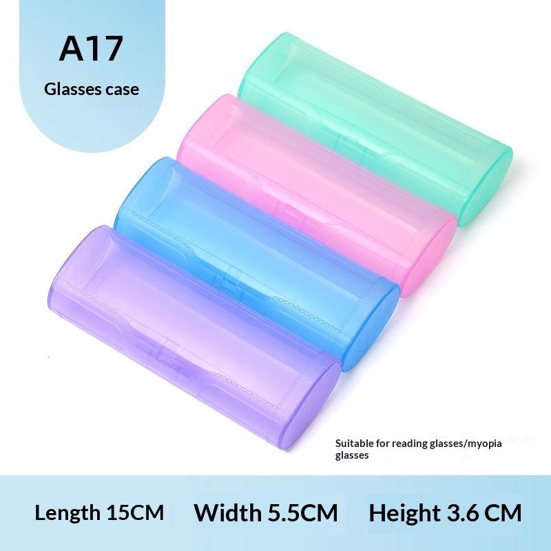 Sunglasses Case Hard Frosted Plastic Ultra Light Portable Dustproof Eyewear Storage Box for Business Trip Travel