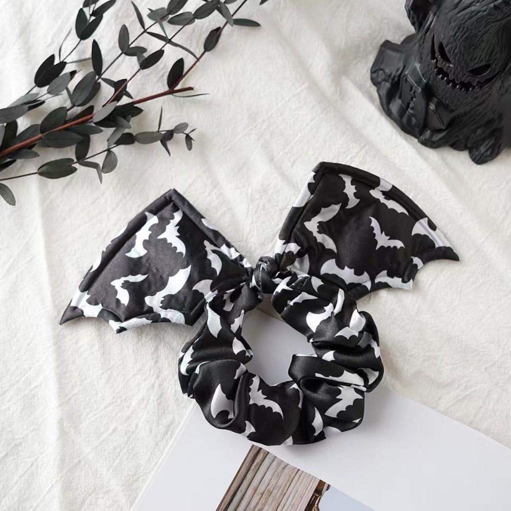 Star Bat Scrunchie Gothic Spider Web Hair Tie Fashion Halloween Hair Bow  Hair Accessories