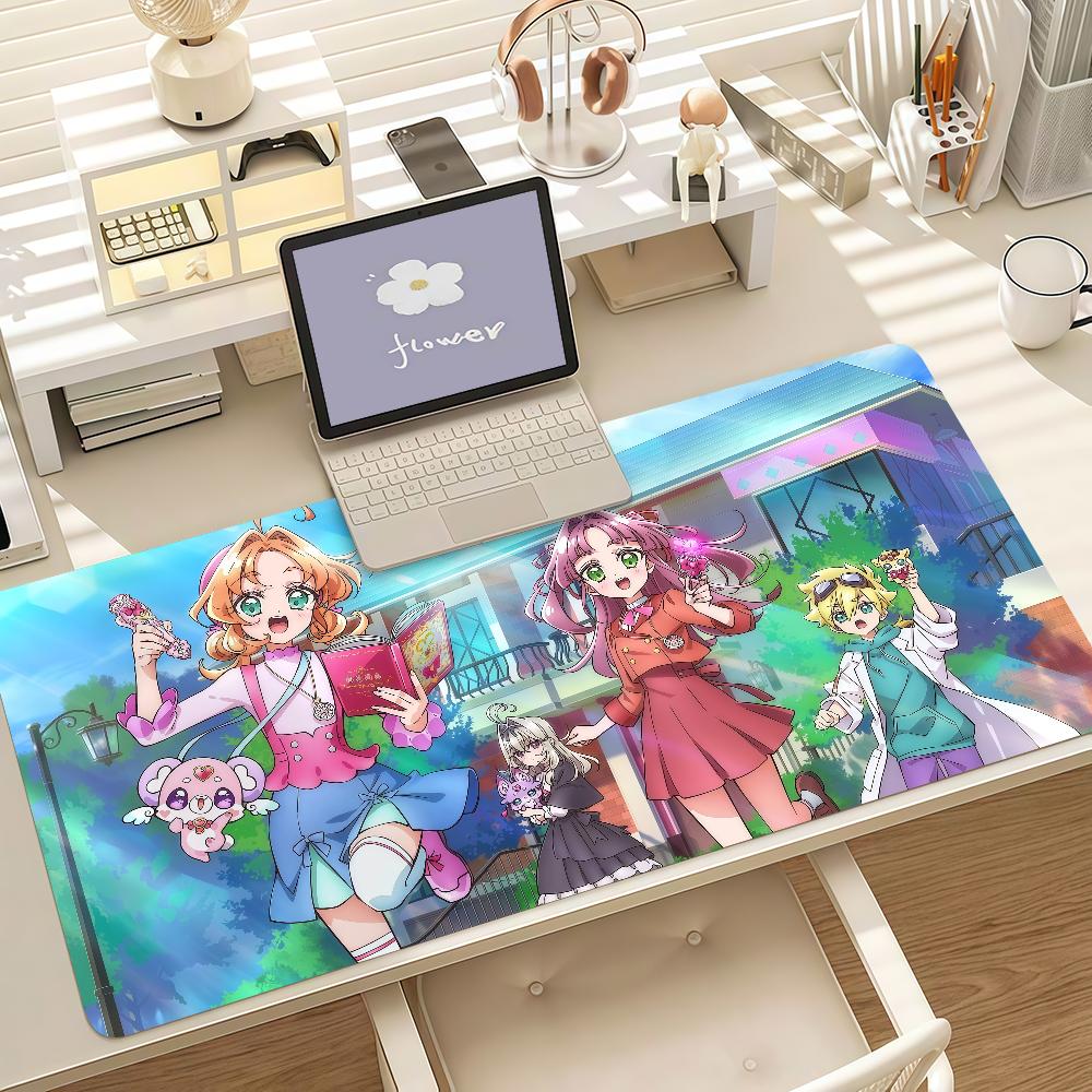Anime S-Star D-detective P-precure Mouse Pad Anti Slip Rubber Edge Locked Thickened Laptop Gaming Desk Mat