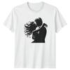 Romantic Couple Silhouette Unisex Graphic Tee Men?s Women?s T-Shirt