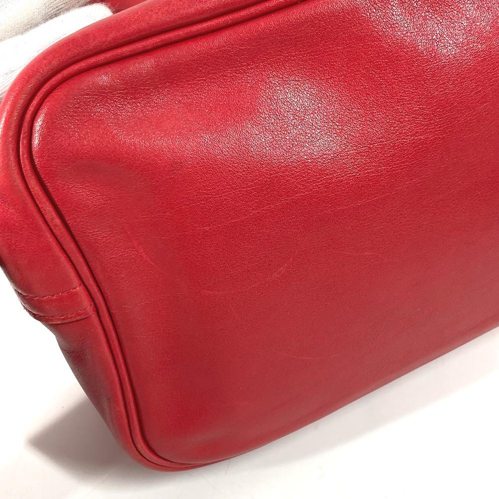 HERMES Van Quatre PM Crossbody Pochette Shoulder Bag Leather Red