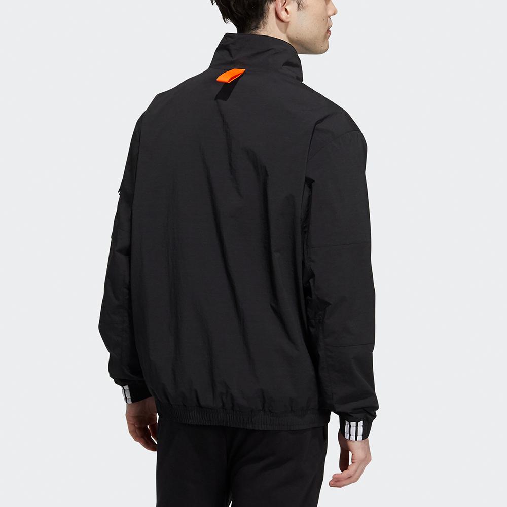 Adidas Neo Casual Utility Jacket with Multiple Pockets and Sport Logo Men Outerwear Black HE7940
