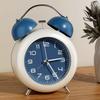 Zwillingsglocken Wecker für Kinder, ABS, Blau, batteriebetrieben, Nachttischuhr