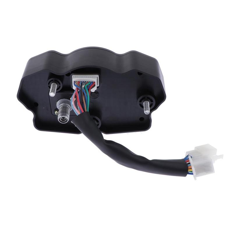 Speedometer Tachometer Motorcycle LCD Meter Waterproof Plastic Gauge Cluster Universal Odometer Display for Biking