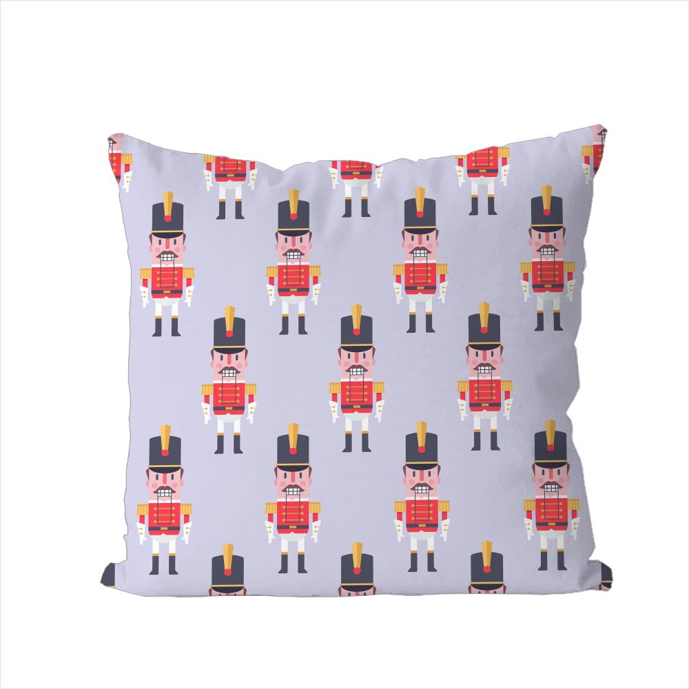 Nutcracker Soldier Pillow Case For Car Sofa Decorative Home Doublesided Print Plush Square Throw Pillow Cushion Cover
