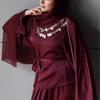 2026 Europe, America, Amazon, Autumn and Winter, Horn Sleeves, Waist Tops, Straps, Waist Swings, and Long Skirts. Two-piece Set