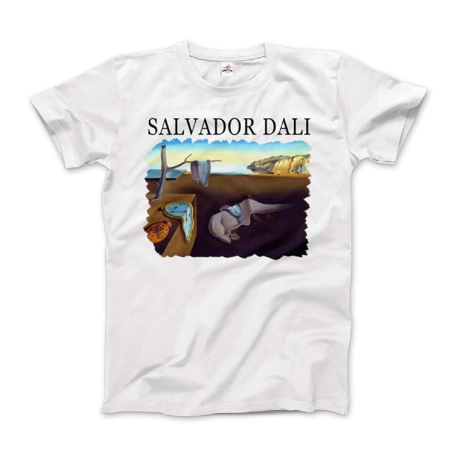 

Dali - The Persistence of Memory 1931 Artwork T-Shirt (Adults, Kids, Short & Long Sleeve) XXXXXL білий