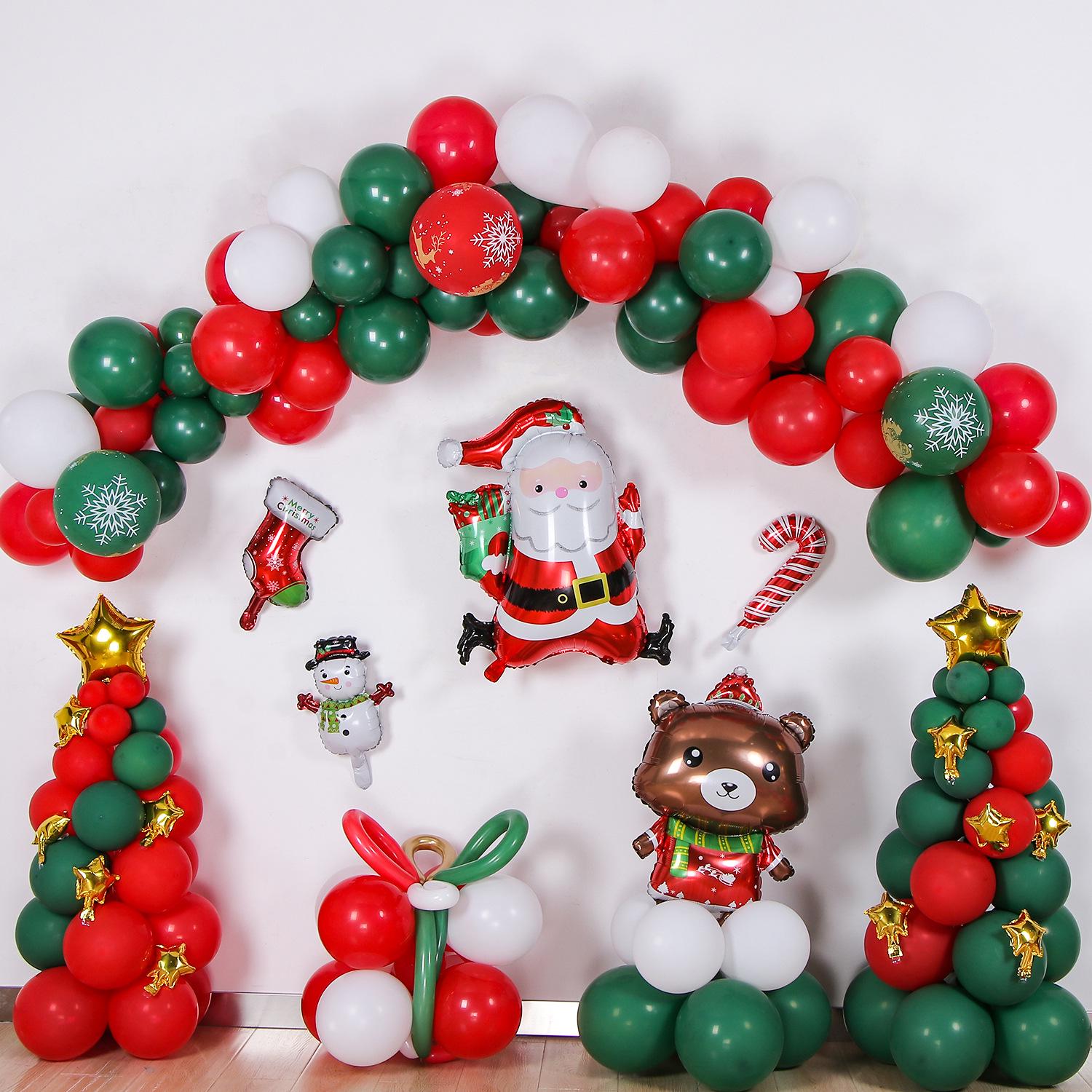 

Воздушные шары для рождественской вечеринки: Набор фольгированных и латексных украшений для праздничной атмосферы