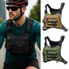 Adjustable Running Vest Pack Waterproof EDC Chest Pack Rig Fishing Vest  Men and Women