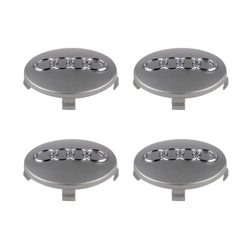 For Audi A34PCS 59mm 68mm Car Replacement Wheel Center Hub Caps badge For AUDI S A4 B8 B6 8L A6 C6 C5 Q5 A5 Line RS C7 B9 B7 A3 8P 8V