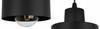 MODERN TAKLAMPA SVART LED-LAMPA