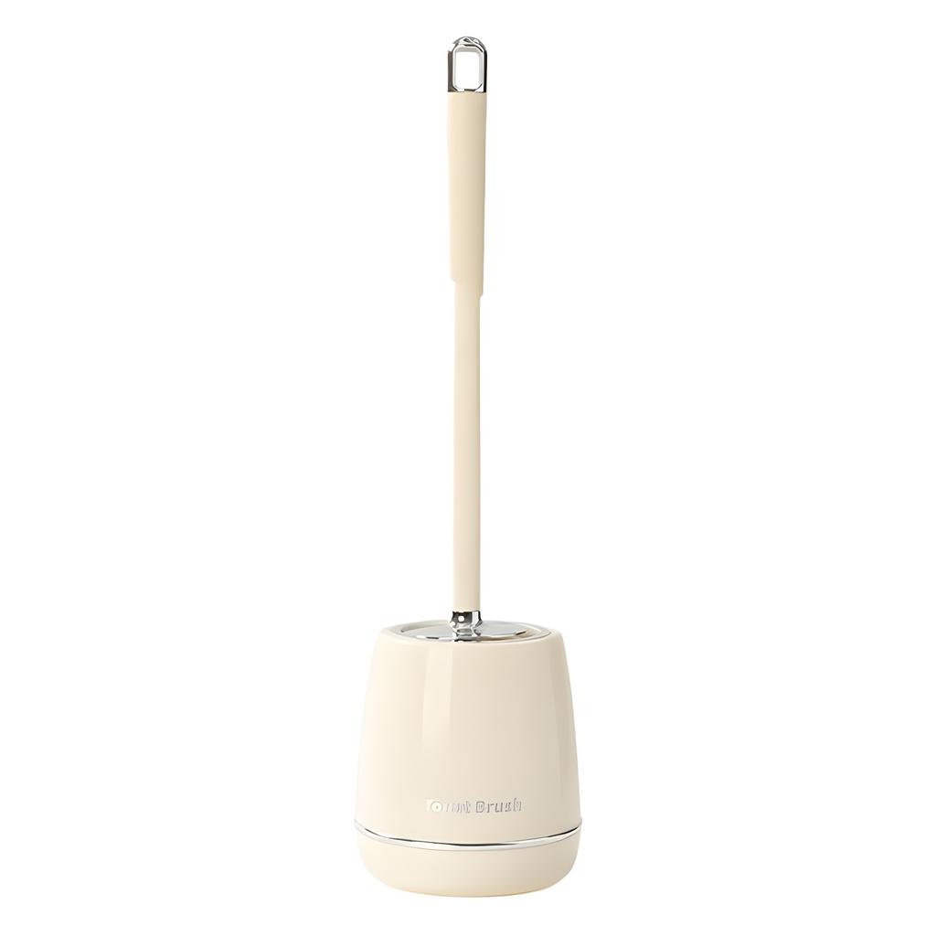Toilet Brush with Base, Extended Handle, Round Brush Head, Cleaning Brush, No Punching, No Dead Ends, Cleaning Toilet, Toilet Cleaning Brush