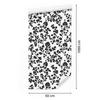 Wallpaper Black and White Flowers Gray and White for Living Room and Bedroom 50x1000