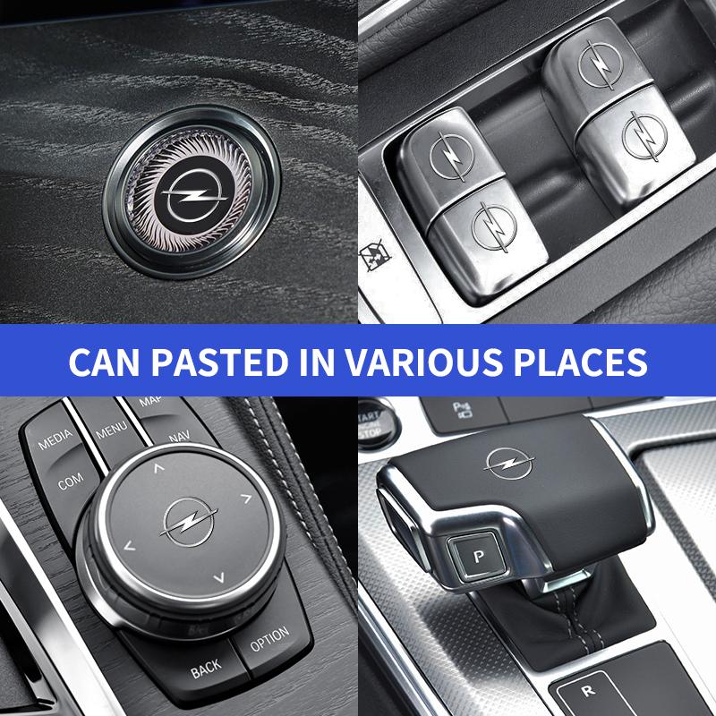 VKXG1 Car Random post Sticker Steering Wheel Decal Interior Decoration For Opel Opc Astra K Vivaro Corsa Zafira Insignia Mokka
