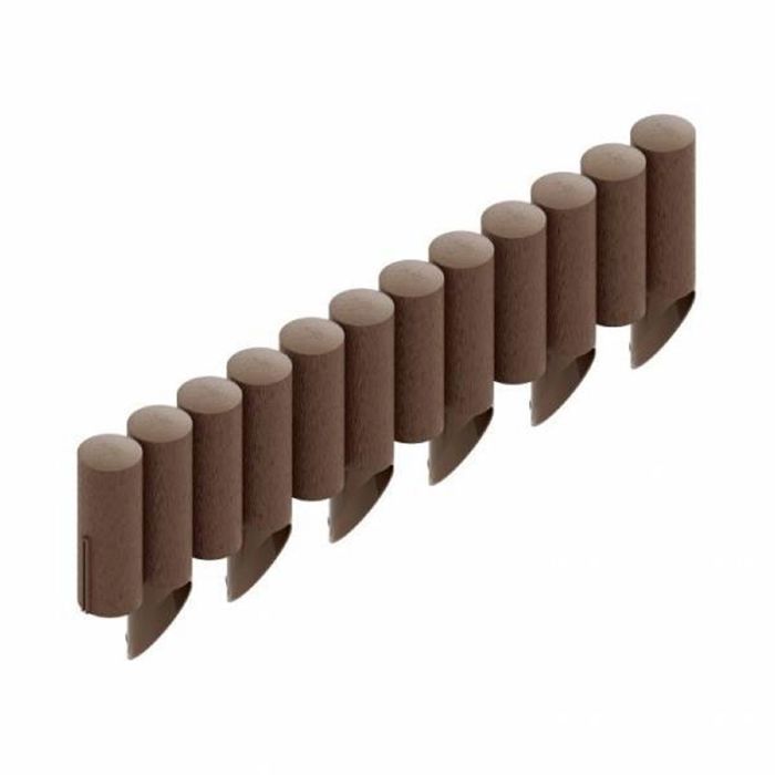 Garden Edging - ICH-ZAPFE.DE - Plastic - Brown - 2.3m X 25.5cm