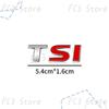 New 3D ABS Plastic Car Styling TSI Logo Emblem Rear Bumper Trunk Badge Sticker For VW Volkswagen Golf 4 5 6 MK6 MK7 Jetta Passat GJ4
