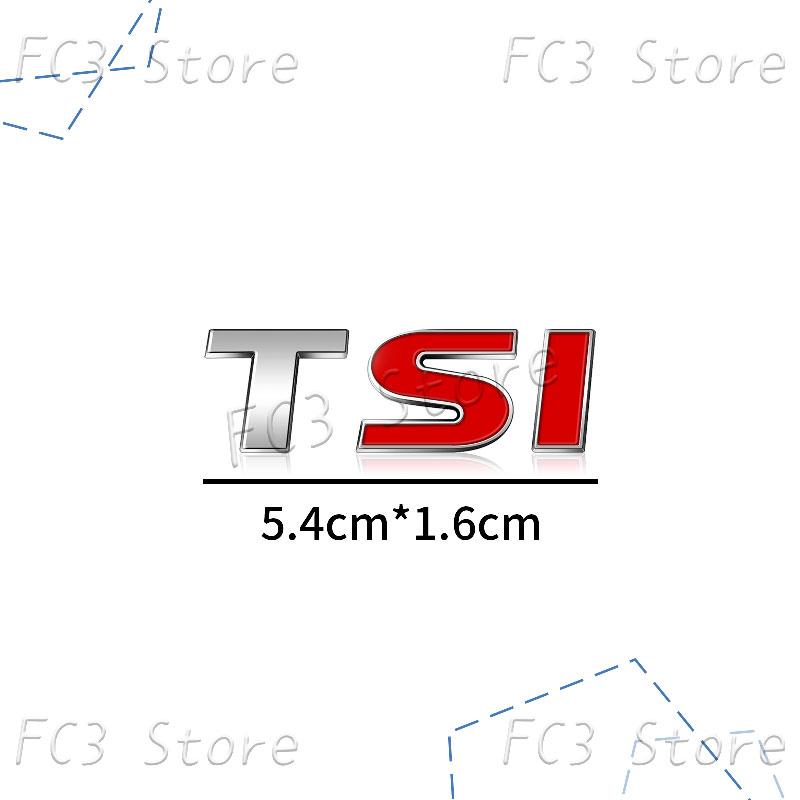 New 3D ABS Plastic Car Styling TSI Logo Emblem Rear Bumper Trunk Badge Sticker For VW Volkswagen Golf 4 5 6 MK6 MK7 Jetta Passat GJ4