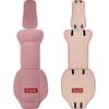 Universal Front Leather Car Seat Covers Pink 2 Pcs, Anti-Slip Waterproof Auto Driver Cushions Fit SUV Pickup Van Sedan