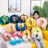 Cartoon Memory Cotton U-shaped Pillow Car Neck Pillow Office Portable Travel Cervical Pillow