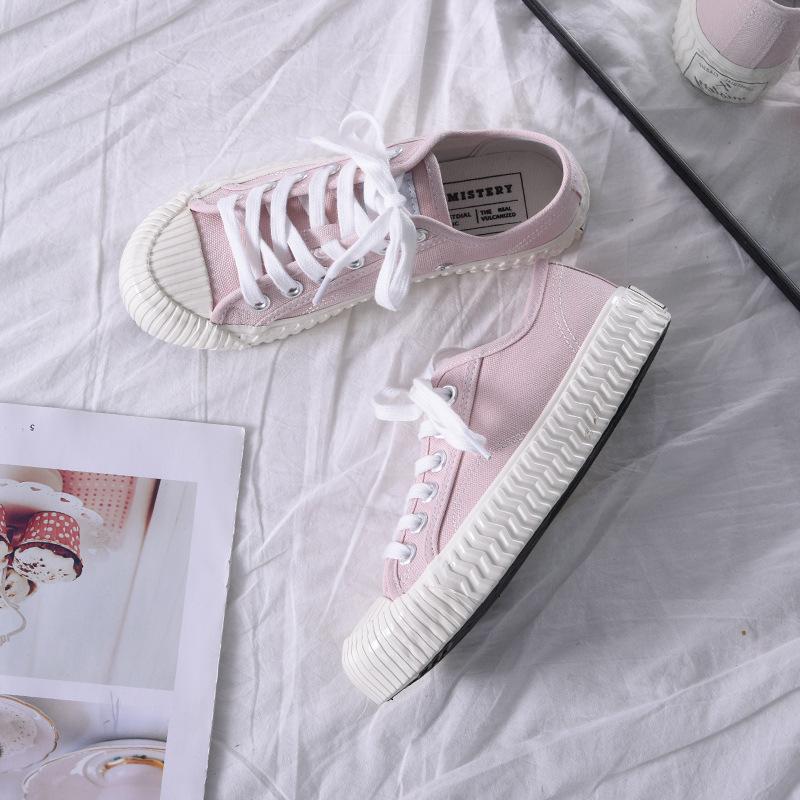 Casual shoes canvas shoes women's board shoes new little white shoes women 8655