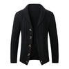 Men's Casual Knit Cardigan Sweater Long Sleeve European Size for and Winter