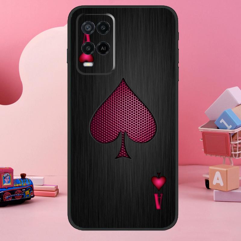 

Ace of Spades Case For Oppo A5 Pro A15 A17 A57 A77 A18 A38 A58 A78 A98 A94 A74 A54 A16 A76 A96 A40 A60 A80 OPPO A40 A40m