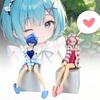 Charming Pvc Anime Figures Isekai Life Ram And Rem Beautiful Girl Collectibles