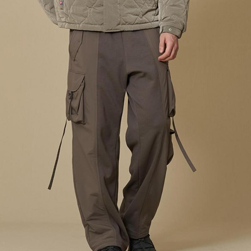 Woven Patch Bizio Cargo Pants  Gray  [jebe Won Park Gun Wook Worn]