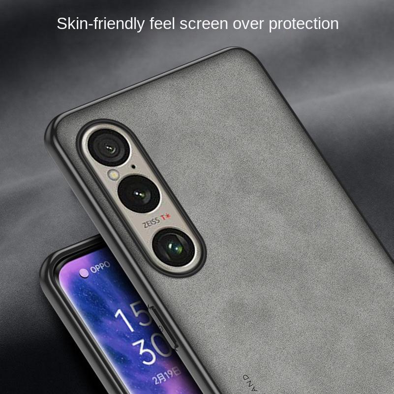 Plain Leather Comfortable Suede Case For Xperia I VII 10 VI 1 VI Sony Xperia 10 V 5 V 1V 10 Iv 5iv 1 Iv Hard Slim Protect Cover