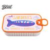Organized Clavicle Chain Vintage Compact Box with Tin Jewelry Case Sardine Fishbone PLA Size Fashionable