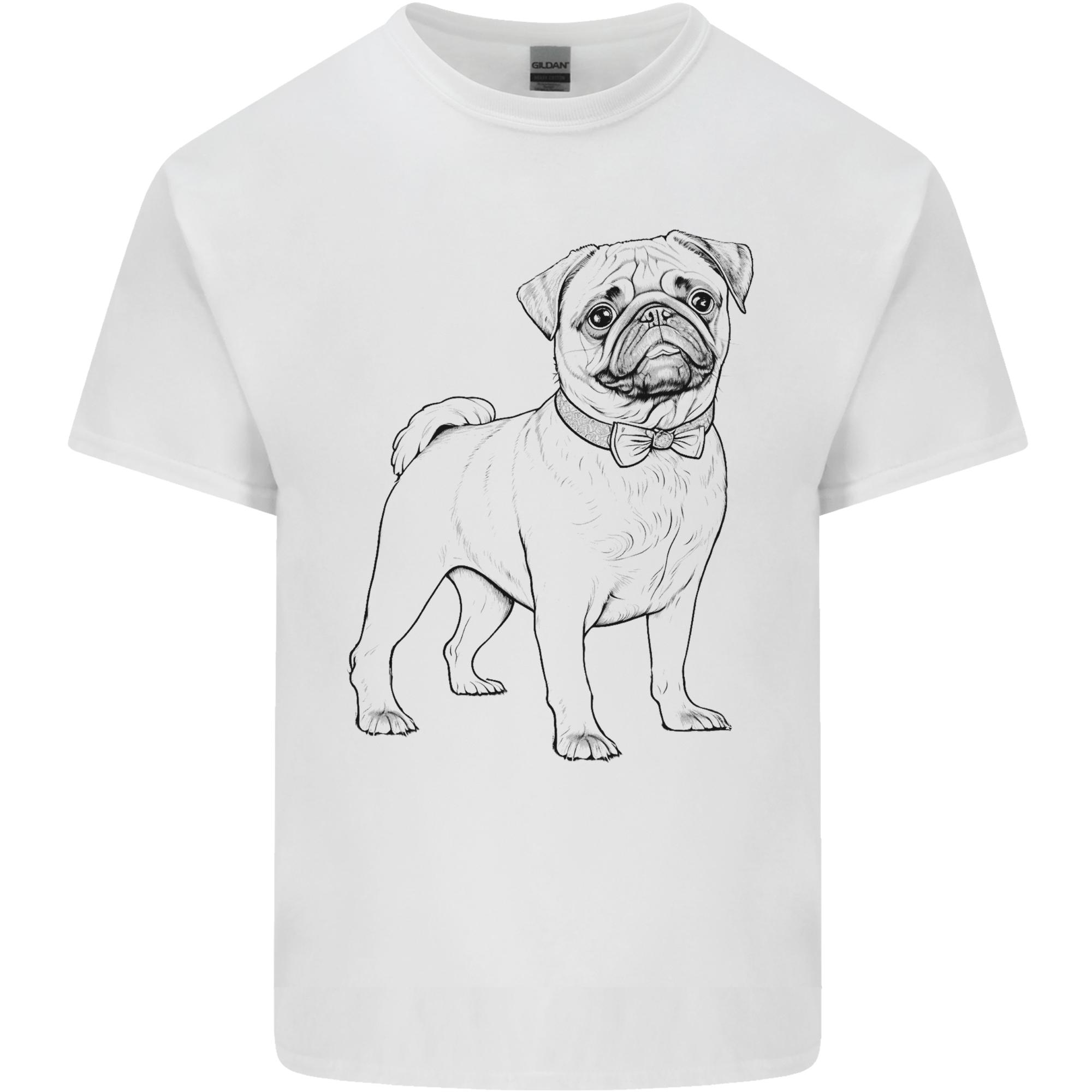 Adorable Pug Unisexs Light Cotton TShirt S