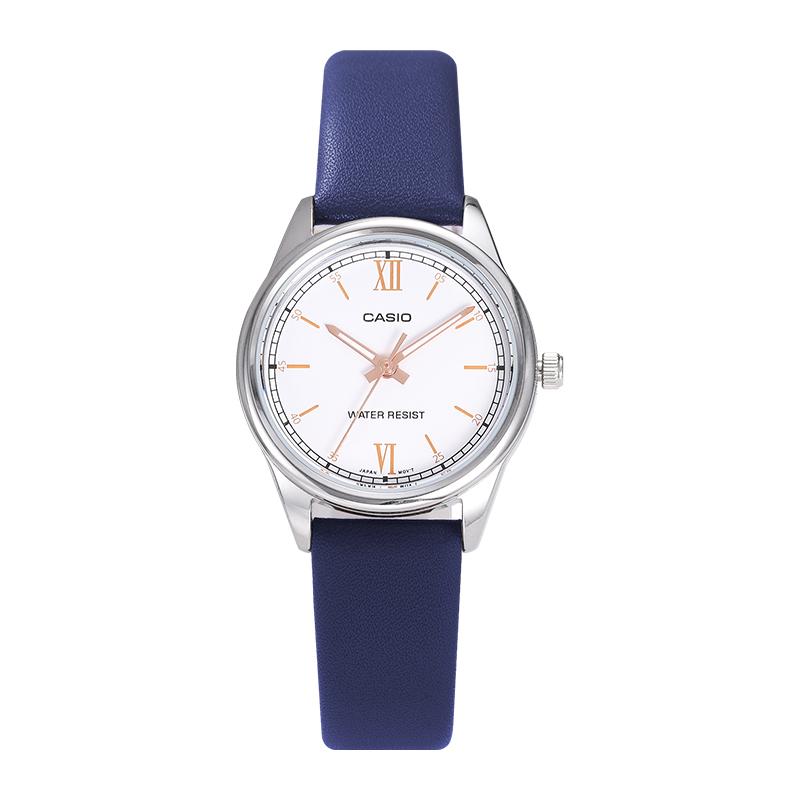 Casio Customized Watch Modified Series Gorgeous and Elegant Luminous Hands Waterproof Quartz Women's Watch White Dial LTP-V005L-7B3