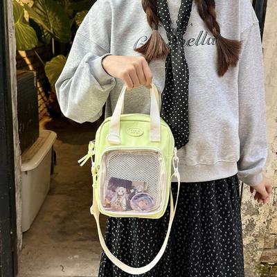 New Transparent Crossbody Bag Fashionable and Cute Bag One-shoulder Large Capacity Casual Women's Bag Student Women's Handbag